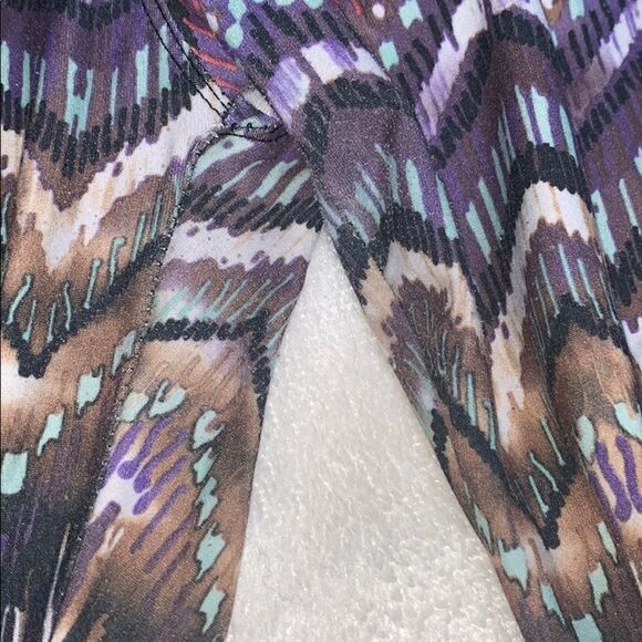 Shosho multicolor boho chevron leggings | Sz S - Picture 4 of 5